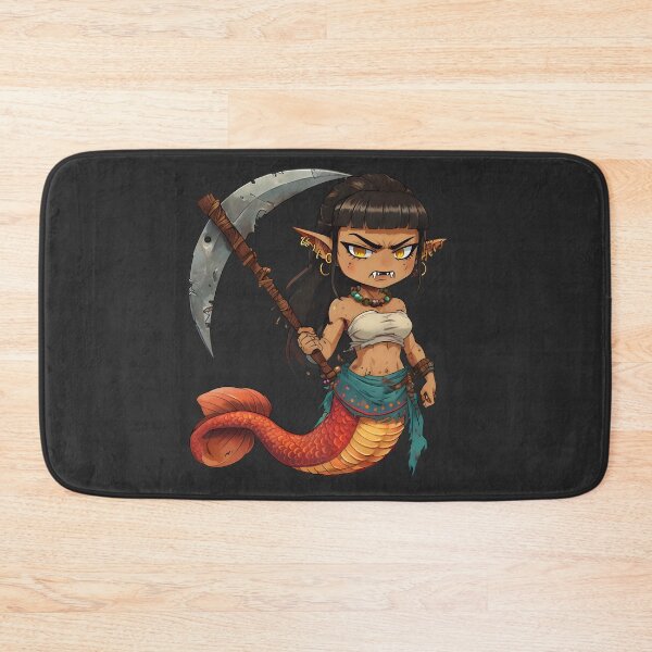 Item preview, Fierce Merfolk Warrior designed and sold by MYTHIC PEEL STICKERS.