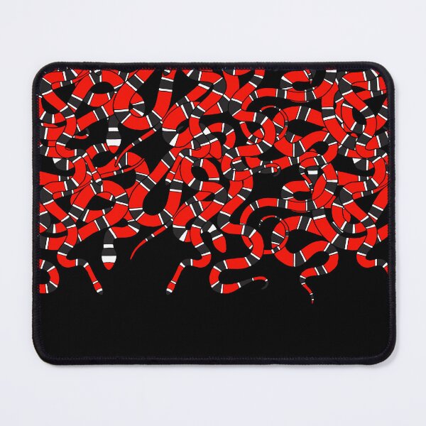 Item preview, Striped Snakes Pattern in Red and Black designed and sold by HotHibiscus.