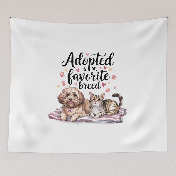 Item preview, Adopted is My Favorite Breed - Pet Adoption Lover Design designed and sold by MagicWander.
