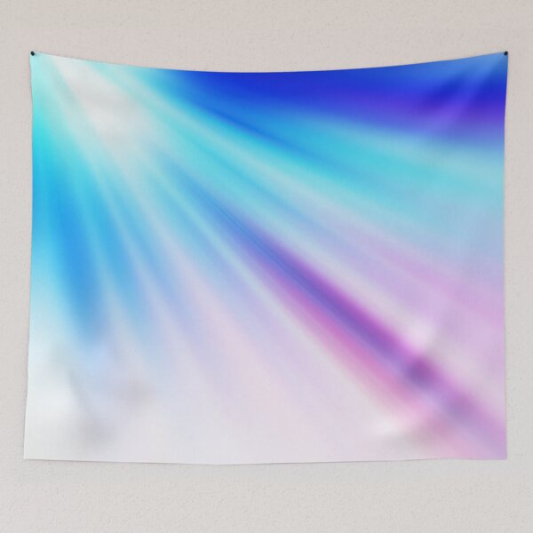 Item preview, Heaven's Light: Ethereal Blue Ray Abstract Art designed and sold by Patternair.