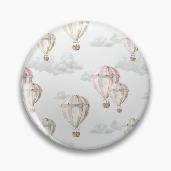 Item preview, Watercolor Hot air balloons. Dreamy nursery print. Balloon festival peel and stick  designed and sold by Milatoo.