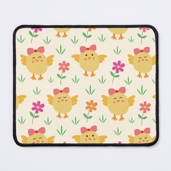 Item preview, Easter Preppy Baby Chicks with red bows and flowers  designed and sold by Yasminepatterns .