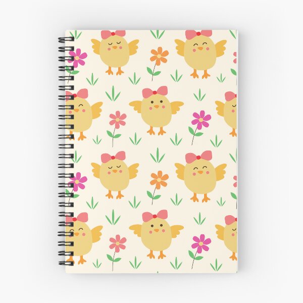Item preview, Easter Preppy Baby Chicks with red bows and flowers  designed and sold by Yasminepatterns .