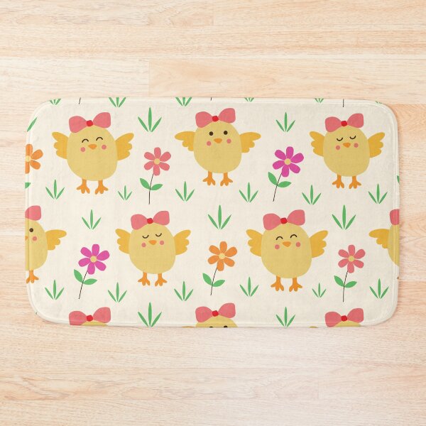 Item preview, Easter Preppy Baby Chicks with red bows and flowers  designed and sold by Yasminepatterns .