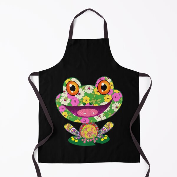 Item preview, Vibrant Floral Frog Art - Whimsical and Colorful Frog Illustration designed and sold by Psycho-Crazy.