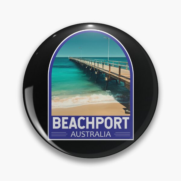 Item preview, Beachport Australia Travel Art Emblem designed and sold by KrisSidDesigns.