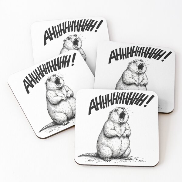 Item preview, Screaming Marmot designed and sold by FortuneWildCat.