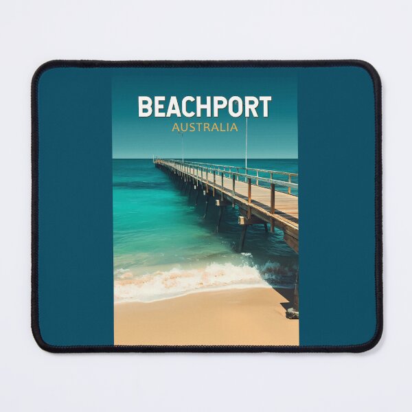 Item preview, Beachport Australia Travel Art Vintage designed and sold by KrisSidDesigns.