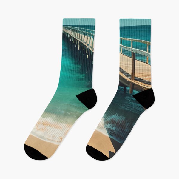 Item preview, Beachport Australia Travel Art Vintage designed and sold by KrisSidDesigns.
