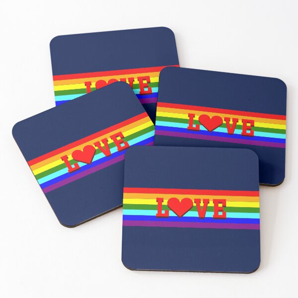 Item preview, love, with the heart, lights up in a vibrant rainbow background, symbolizing inclusion and celebrating equal rights designed and sold by rikyfreestyle.