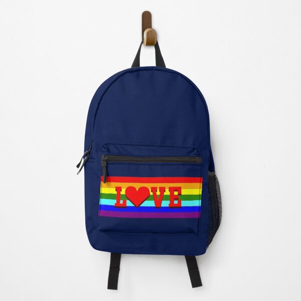 Item preview, love, with the heart, lights up in a vibrant rainbow background, symbolizing inclusion and celebrating equal rights designed and sold by rikyfreestyle.
