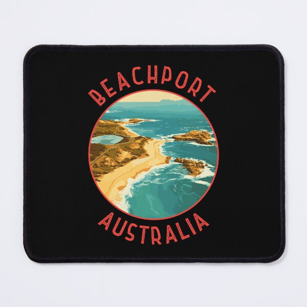 Item preview, Beachport Australia Retro Distressed Circle designed and sold by KrisSidDesigns.
