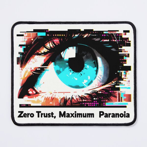 Item preview, Cybersecurity: Zero Trust, Maximum Paranoia designed and sold by ImaginPictura.