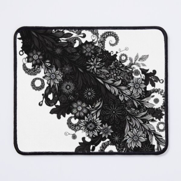 Item preview, vector image of floral pattern vines in black designed and sold by optimusprime39.