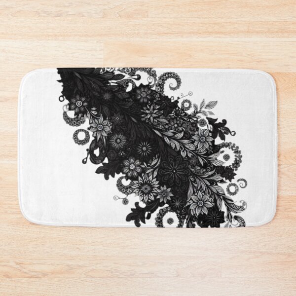 Item preview, vector image of floral pattern vines in black designed and sold by optimusprime39.