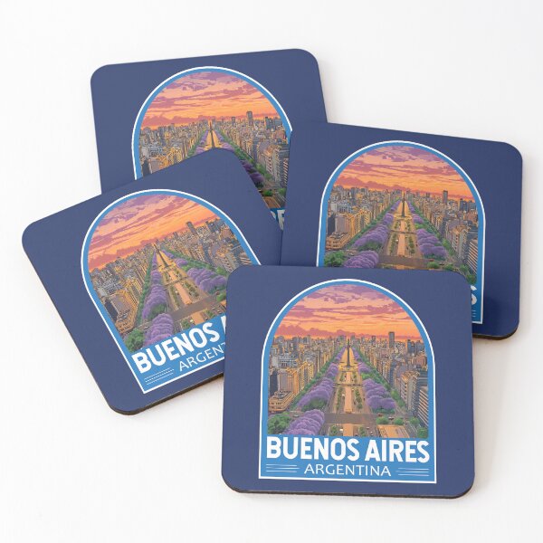 Item preview, Buenos Aires Argentina Travel Art Emblem designed and sold by KrisSidDesigns.