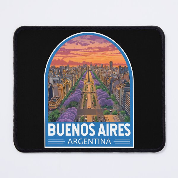 Item preview, Buenos Aires Argentina Travel Art Emblem designed and sold by KrisSidDesigns.