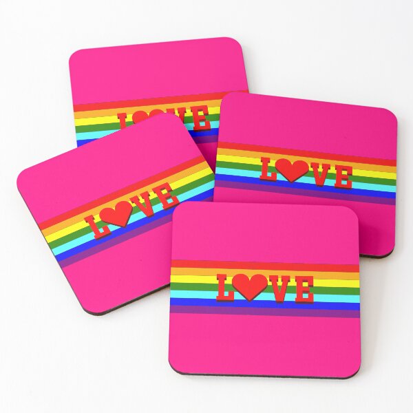 Item preview, love, with the heart, lights up in a vibrant rainbow background, symbolizing inclusion and celebrating equal rights designed and sold by rikyfreestyle.