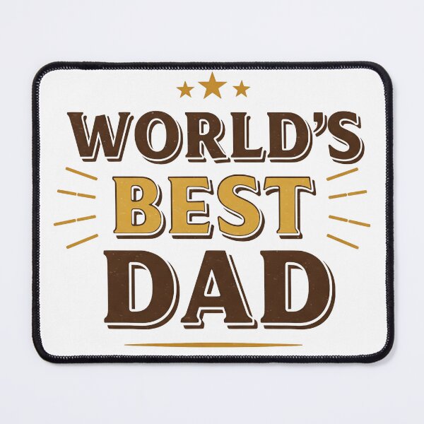 Item preview, World's best dad vintage font art graphic designed and sold by grmcclure.