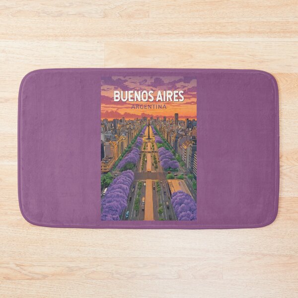 Item preview, Buenos Aires Argentina Travel Art Vintage designed and sold by KrisSidDesigns.
