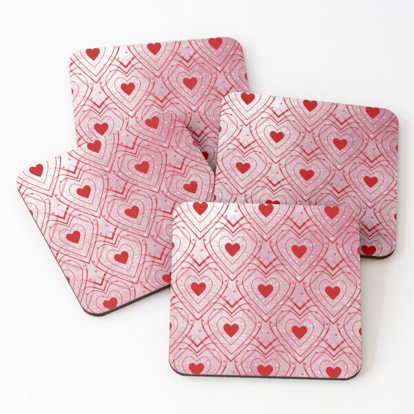 Item preview, Happy Valentines Day Lovers Red Hearts Pattern- designed and sold by Sartoris Art.