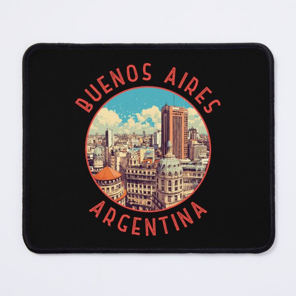 Item preview, Buenos Aires Argentina Retro Distressed Circle designed and sold by KrisSidDesigns.