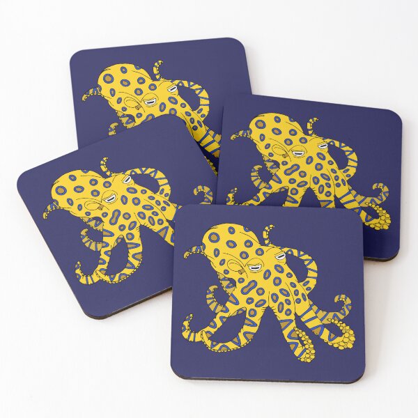 Item preview, Australian Blue Ringed Octopus Pattern designed and sold by HotHibiscus.