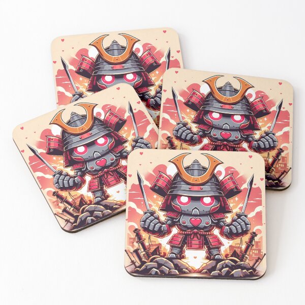 Item preview, Cyber Shogun Rockbot – The Ultimate Warrior of Power and Rebellion - Valentine’s Day - Model 13 designed and sold by NeonBot_Shop.