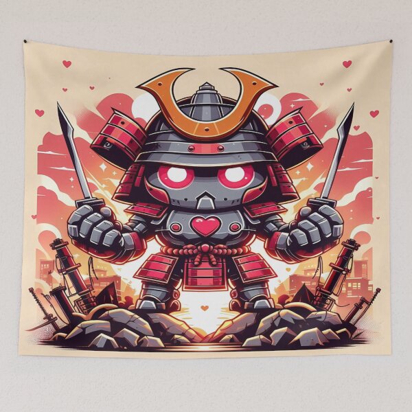 Item preview, Cyber Shogun Rockbot – The Ultimate Warrior of Power and Rebellion - Valentine’s Day - Model 13 designed and sold by NeonBot_Shop.