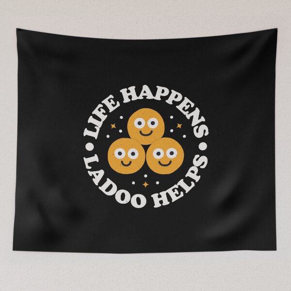 Item preview, Life Happens Ladoo Helps - Indian Sweet Ladoo designed and sold by TomThornton.