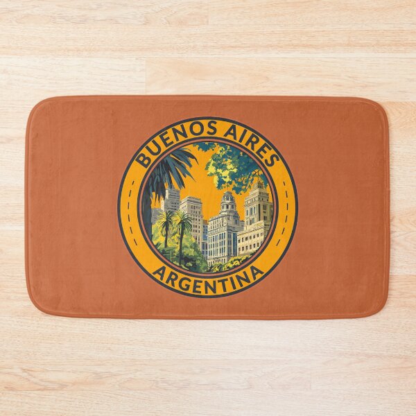 Item preview, Buenos Aires Argentina Travel Art Badge designed and sold by KrisSidDesigns.