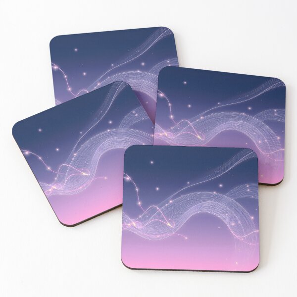 Item preview, Abstract Waves Light Color Digital Art Modern Illustration designed and sold by ART ATTACK ZONE.