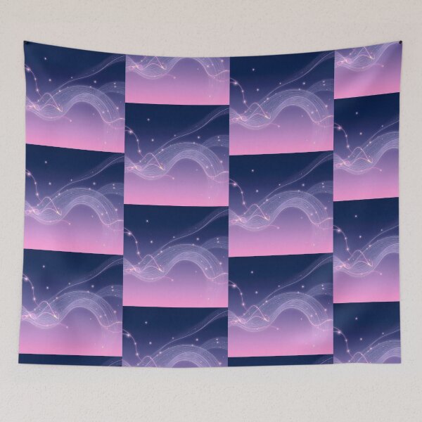 Item preview, Abstract Waves Light Color Digital Art Modern Illustration designed and sold by ART ATTACK ZONE.