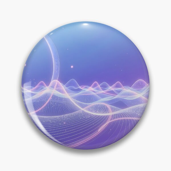 Item preview, Space Waves Light Color Digital Art Modern Illustration designed and sold by ART ATTACK ZONE.