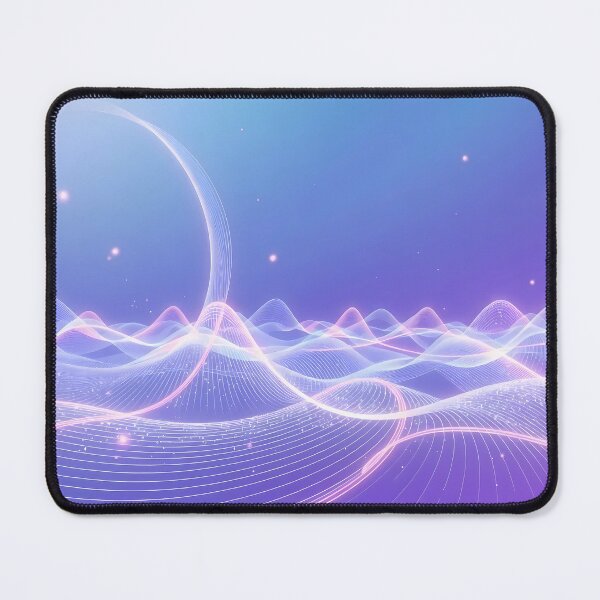 Item preview, Space Waves Light Color Digital Art Modern Illustration designed and sold by ART ATTACK ZONE.