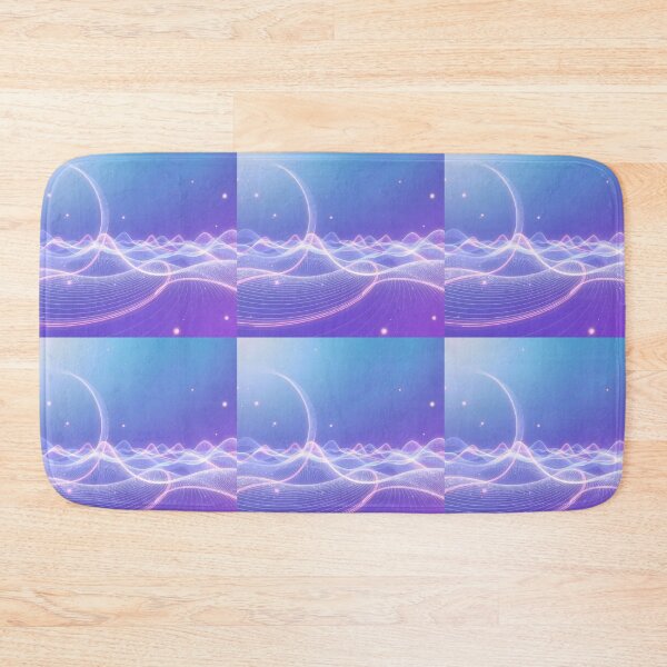 Item preview, Space Waves Light Color Digital Art Modern Illustration designed and sold by ART ATTACK ZONE.