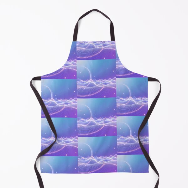 Item preview, Space Waves Light Color Digital Art Modern Illustration designed and sold by ART ATTACK ZONE.