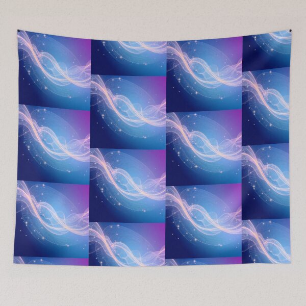 Item preview,  Visuals Waves Light Color Digital Art Modern Illustration designed and sold by ART ATTACK ZONE.