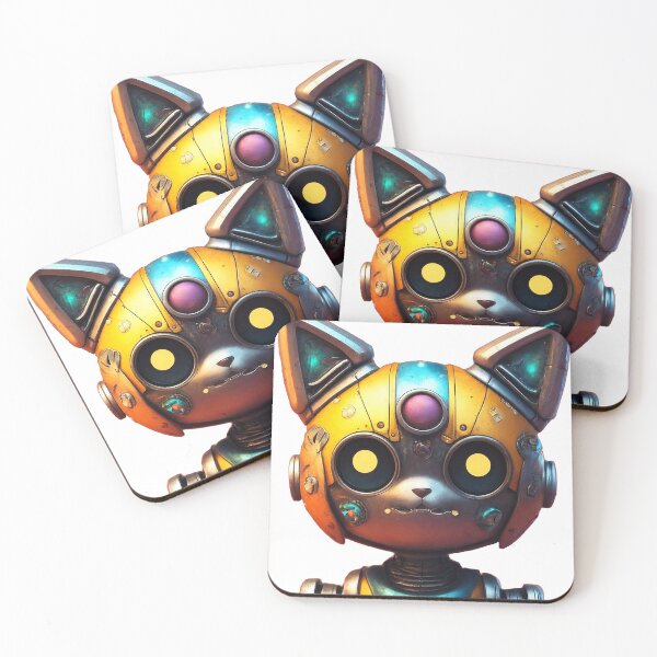 Item preview, Anime Robot Cat - Futuristic Feline Design designed and sold by iamhewho.