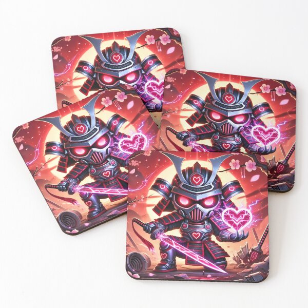 Item preview, Cyber Shogun Rockbot – The Ultimate Warrior of Power and Rebellion - Valentine’s Day - Model 14 designed and sold by NeonBot_Shop.