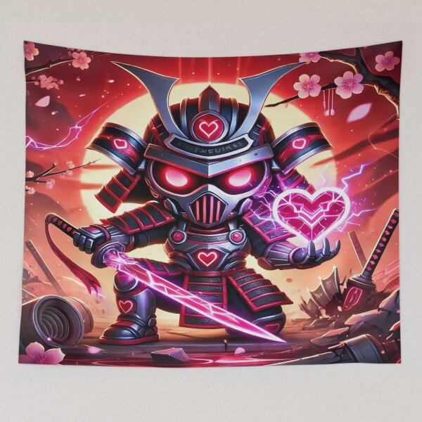 Item preview, Cyber Shogun Rockbot – The Ultimate Warrior of Power and Rebellion - Valentine’s Day - Model 14 designed and sold by NeonBot_Shop.