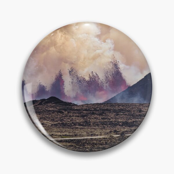 Item preview, Dynamic Eruption Amid Volcanic Landscape designed and sold by Kristvin Gudmundsson.