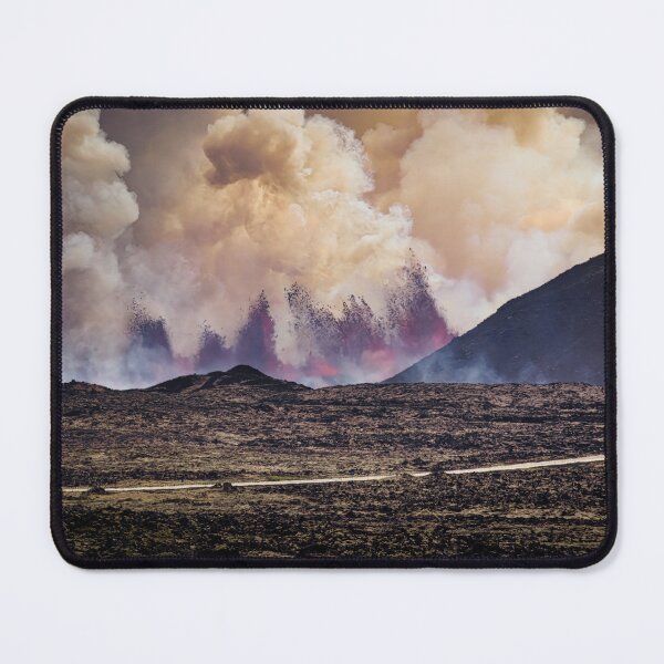 Item preview, Dynamic Eruption Amid Volcanic Landscape designed and sold by Kristvin Gudmundsson.