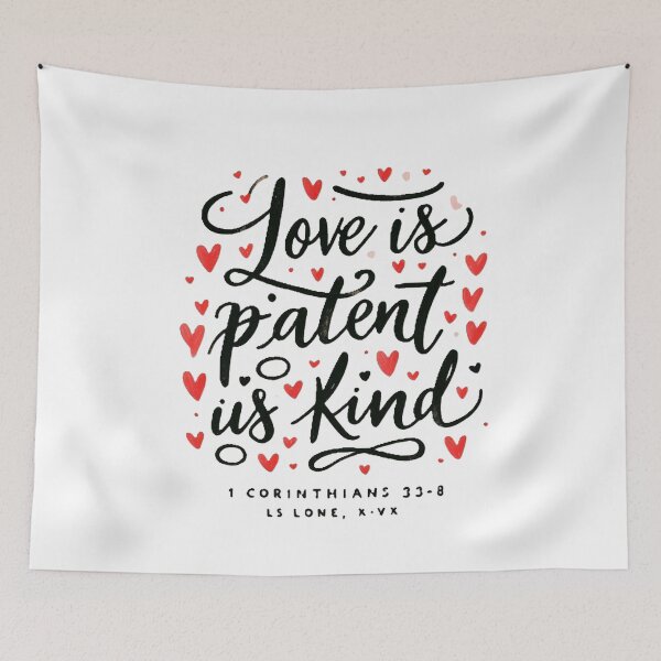 Item preview, Love Is Patient - Christian Faith Design designed and sold by InfinityTrends.
