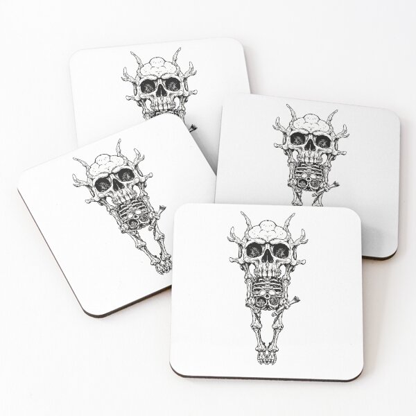 Item preview, Funny anime manga drawing japan comix style drawing of skeleton designed and sold by VonKalt.
