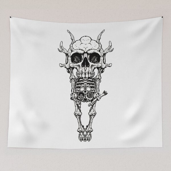 Item preview, Funny anime manga drawing japan comix style drawing of skeleton designed and sold by VonKalt.