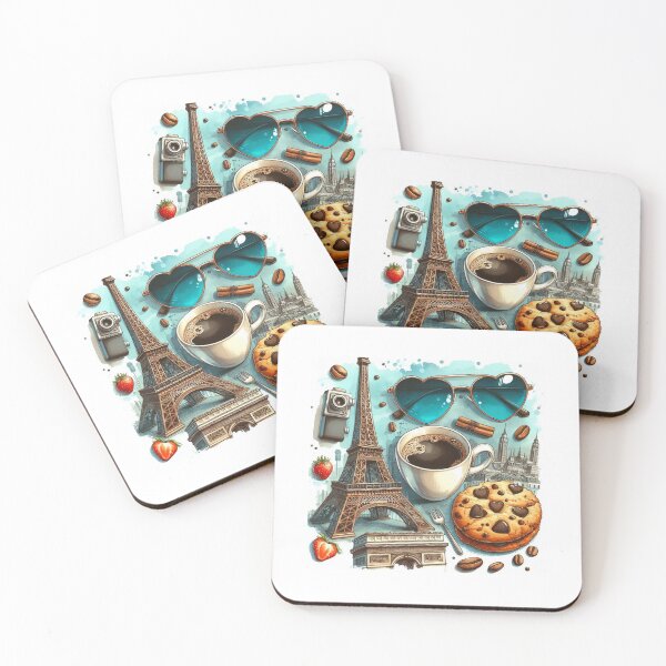Item preview, Happy holiday in Paris designed and sold by GirlsWithCoffee.