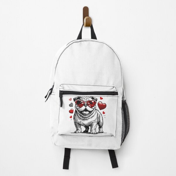 Item preview, English Bulldog Dog Happy Valentines Day Vintage designed and sold by TomFrontierArt.