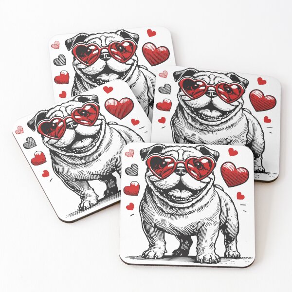 Item preview, English Bulldog Dog Happy Valentines Day Vintage designed and sold by TomFrontierArt.