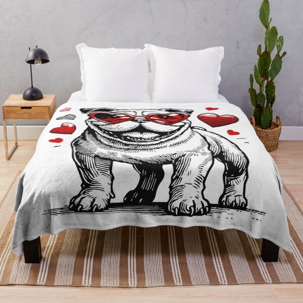 Item preview, English Bulldog Dog Happy Valentines Day Vintage designed and sold by TomFrontierArt.